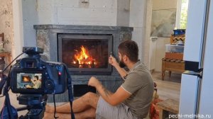 Теплонакопительный камин Грифон I Обзор, растопка I Печи Мельника