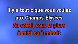 Karaoke French 2 Champs Elysees