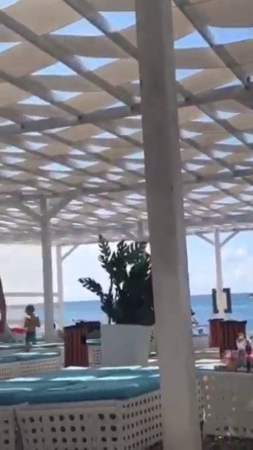 Пляж. Отель Прометей клуб, Лазаревское. смотреть онлайн