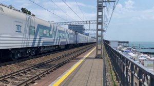 ,,Жарким Днём’’ Электровоз 2ЭС4К-123 с поездом №316 ,,Таврия’’ Адлер-Симферополь