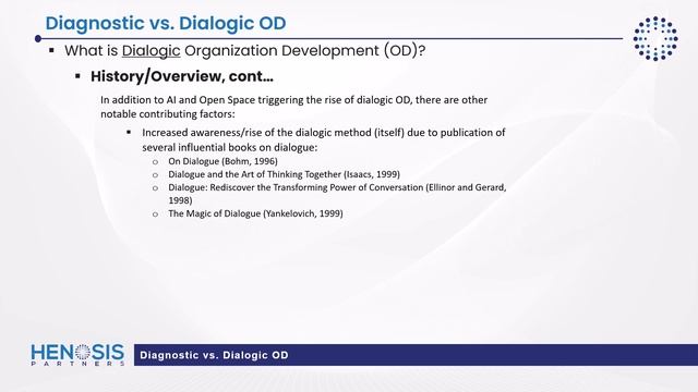 Dialogic OD vs. Diagnostic OD
