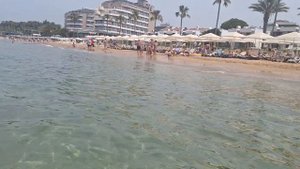 Пляж отеля My Home Resort 5*.Авсаллар.Аланья.Турция 2024.