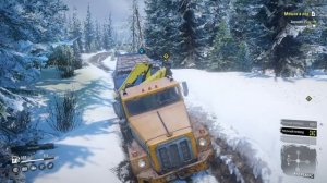 SnowRunner Аляска задание Мешки и лёд (Сам себе устроил Квест)