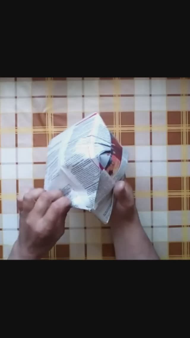 Шапка кепка из газеты