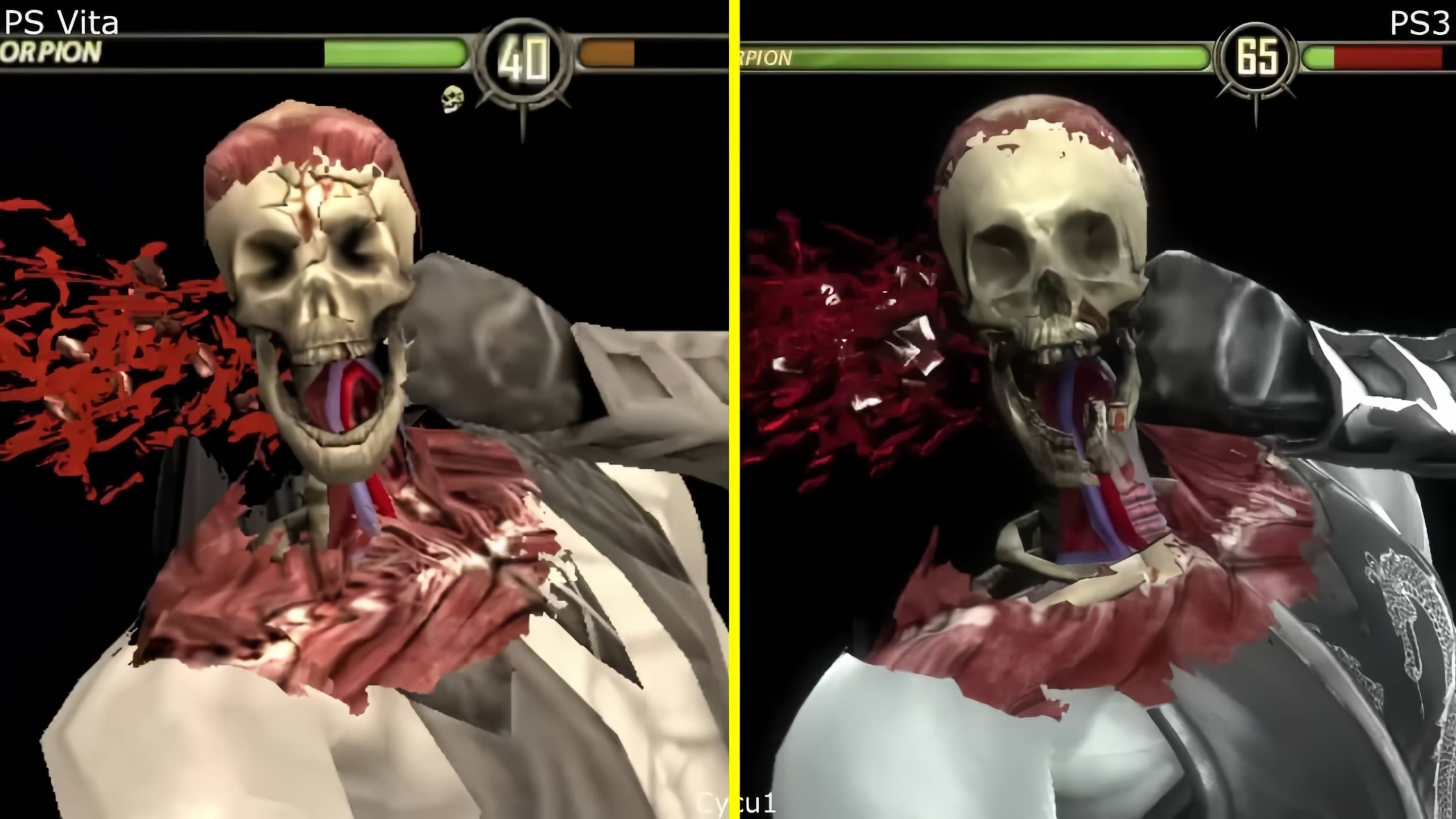 Mortal Kombat PS Vita vs PS3 | Сравнение Графики