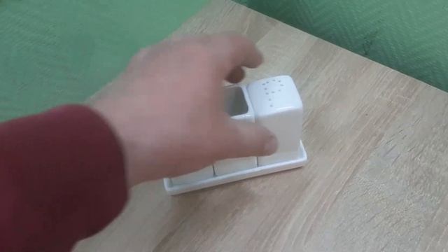 Набор для специй 3 предмета на подставке «KunstWerk» белый квадратный арт 8729 смотреть онлайн