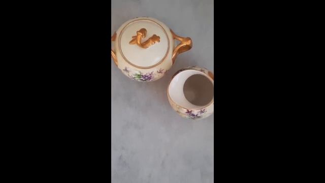 Сахарница и молочник Limoges Лимож