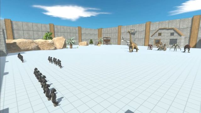 20 PROJECTILE GORILLA VS BOSSES - Animal Revolt Battle Simulator смотреть онлайн