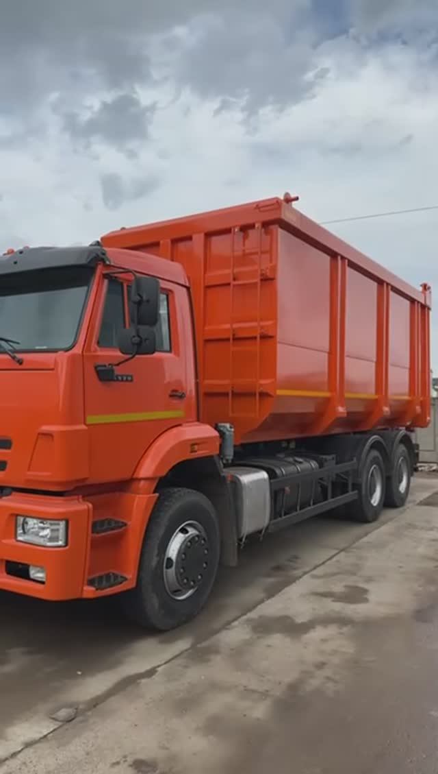 Изготовили самосвал КАМАЗ 6520, задняя разгрузка смотреть онлайн