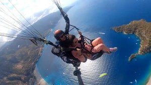 Параглайдинг. Полёт на параплане Олюдениз октябрь 2021.