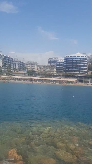 Пляж отеля NoxInn Deluxe 5*.Турция 2023 г..Аланья.Конаклы. смотреть онлайн