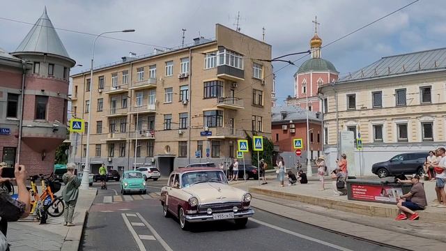 Парад ретротранспорта на Чистопрудном бульваре ко Дню Московского транспорта 2024! 13.07.2024