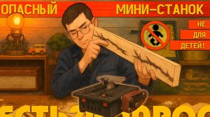 🛠 НЕ ДЛЯ ДЕТЕЙ. ОПАСНЫЙ МИНИ-СТАНОК ДЛЯ ДОМА — обзор, тест, выводы