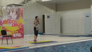 Аквааэробика урок(Noodle) часть 2