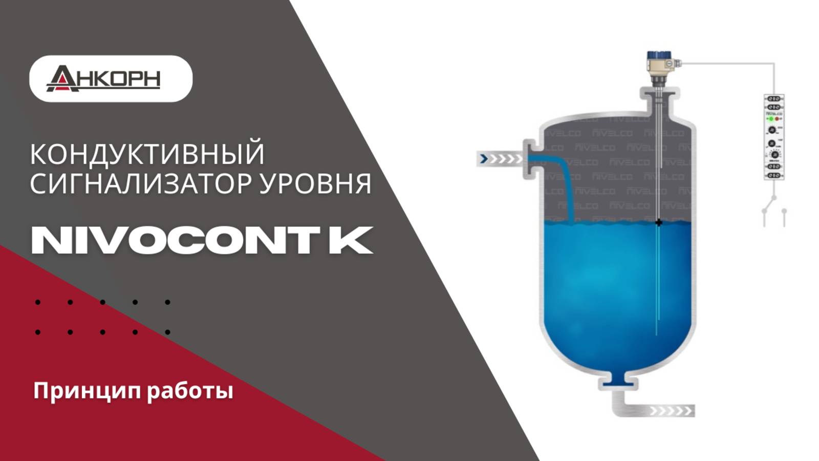 Кондуктивный датчик уровня NIVOCONT K. Принцип работы