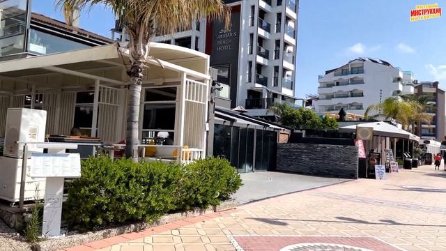 НАБЕРЕЖНАЯ МАРМАРИСА 🇹🇷 Краткий обзор пляжа ( 4K Ultra HD! ) смотреть онлайн