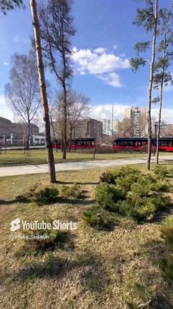 Новосибирск Сквер 13 Трамвай Центральный район Сибирь Весна Недвижимость Новостройки Жилье Сити154