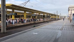 Объявление на белорусском языке на вокзале в Минске