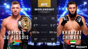 ДРИКУС ДЮ ПЛЕССИ ПРОТИВ ХАМЗАТА ЧИМАЕВА ПОЛНЫЙ БОЙ UFC 5