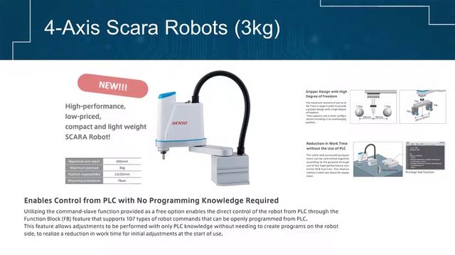 DENSO LPH-040 4-Axis SCARA Robot смотреть онлайн