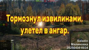 Тормознул извилинами, улетел в ангар. Saladin. Малиновка. 20250408 0034.