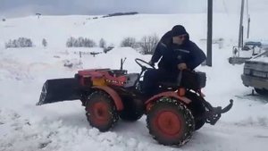 Установка двигателя Ока на чешский минитрактор