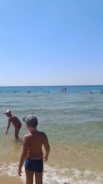Анапа море сегодня. Пляж Витязево Дельмаринн #анапа #анапасегодня #анапа2023 #анапаморе #путешестви