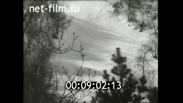1967г. гора Чегет. горнолыжный спорт. юбилейная Спартакиада профсоюзов СССР. смотреть онлайн