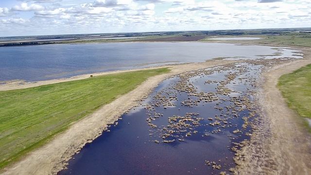 РОССИЯ С ВЫСОТЫ! Озеро Голдобинское. Новосибирская область. смотреть онлайн