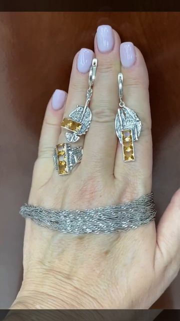 Асимметрия - длинные серьги! Натуральный цитрин и Перлина.. ВОТСАПП +79039693704.Цены👇 смотреть онлайн