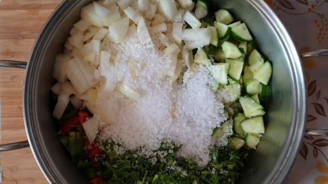 Очень вкусная заготовка на зиму из (огурцов, перца, лука, и укропа). Супер лёгкий рецепт. 2024