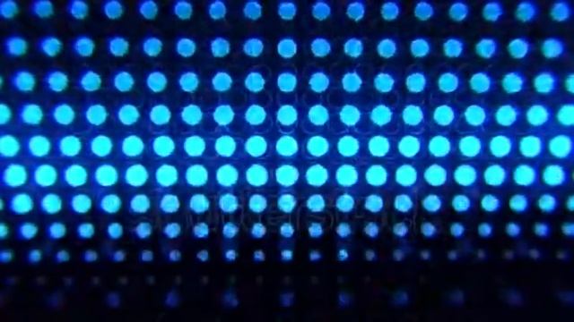 DAVE FX - Blue Glowing Neon Circles Abstract Motion Background VJ Loop