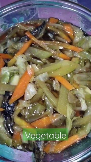 SUCH A YUMMY ASMR VEGETABLE WITH FRIED FISH #asmr #cabbage #carrot #friedfish смотреть онлайн