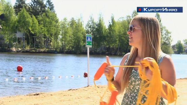 «Курортный берег» провёл с детьми занятие по правилам поведения на пляжах