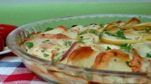 Картофель запеченный со сливками