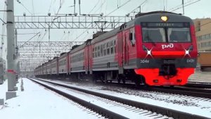 Электропоезд ЭД4м-0431 со сигналом