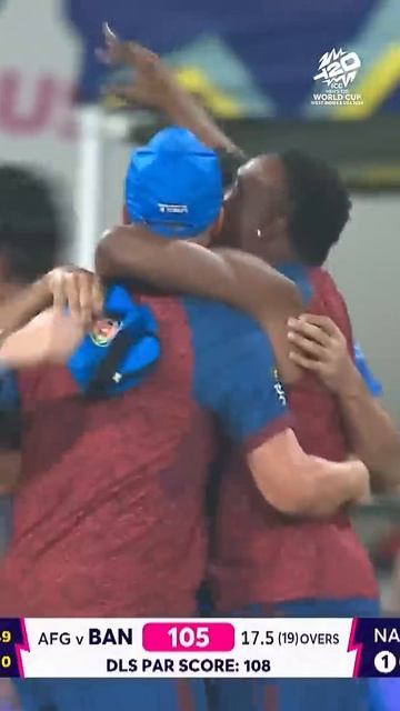The historic moment for Afghanistan #cricket #cricketshorts #ytshorts #t20worldcup
