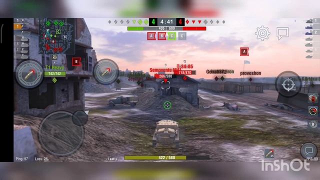 World of Tanks Blitz/ my first battle on the semovente M41 / Крутая пт , катаем с удовольствием. смотреть онлайн