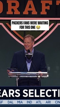 Green Bay fans were waiting on this pick