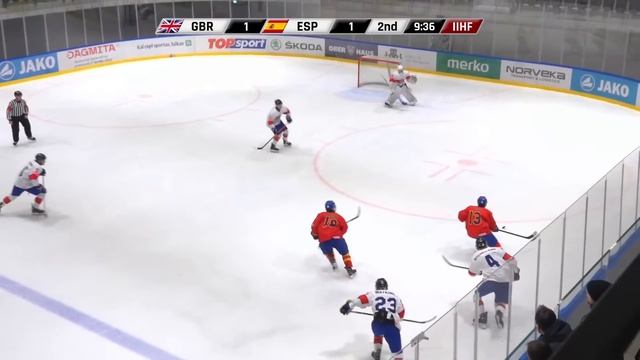 2023 IIHF Ice Hockey U20 World Championship Division II Group A: Great Britain – Spain