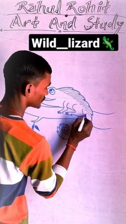 Wild Lizard🦎Drawing😯|| Subscribe this channel || #lizard #wildlife #shorts