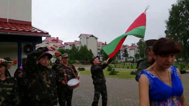 Патриотическая акция "Строевой марш - 2024" в ГУ «Минский городской социальный пансионат “Вяча” смотреть онлайн