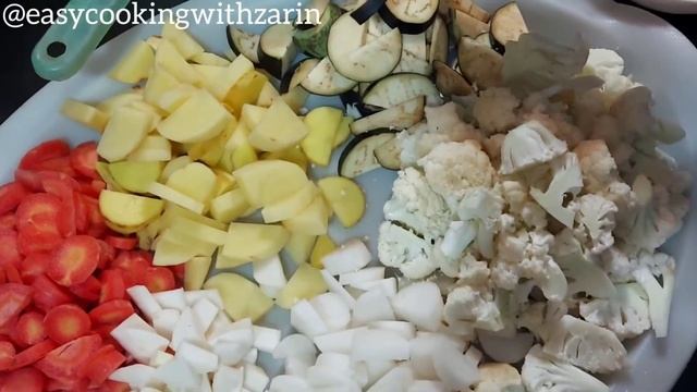 SPECIAL NAU RATAN SABZI | Mixed Vegetables Recipe In Urdu смотреть онлайн