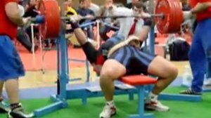 German Championships Powerlifting 2006 Wulf Kronemann + 125 kg Bench Press 3. attempt 275 kg