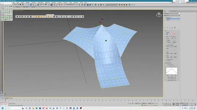 3Ds max 2024.1 - NURBS - how to use multised blend surface -tutorial EN (2023)