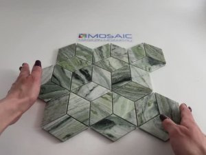 Мозаика Onice Verde oliva POL  diamond