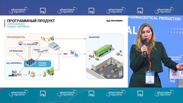 Елена Лужаина представила оборудование для маркировки на  выставке Pharmtech & Ingredients-2023