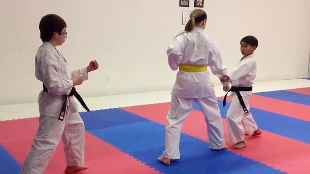 Heian Shodan Bunkai, Yellow Belt - Karate For Teens | Shotokan Karate 2013 смотреть онлайн