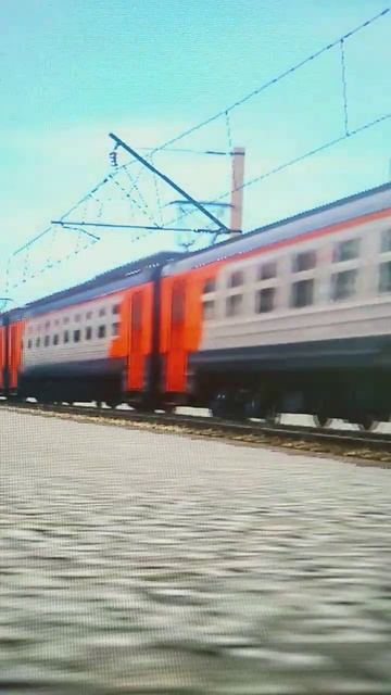 ЭД2Т-0003 на участке Артёмовская-Жд вокзал (городская электричка)#train #поезда #trainz12