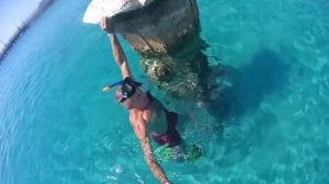 Снорклинг на пляже у отеля Pyramisa. Египет. Хургада. Затонувший город. 2023